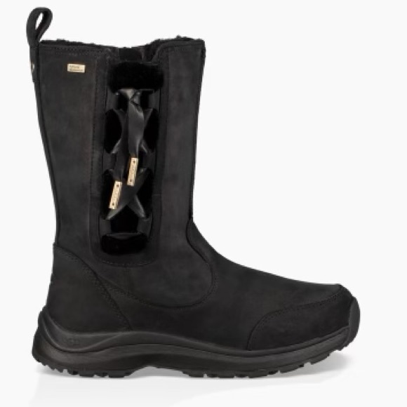 UGG SUVI WATERPROOF COLD RATED -32C/-26F SUEDE BOOTS BLACK US 6 /UK 4.5/EU 37 - Picture 2 of 15